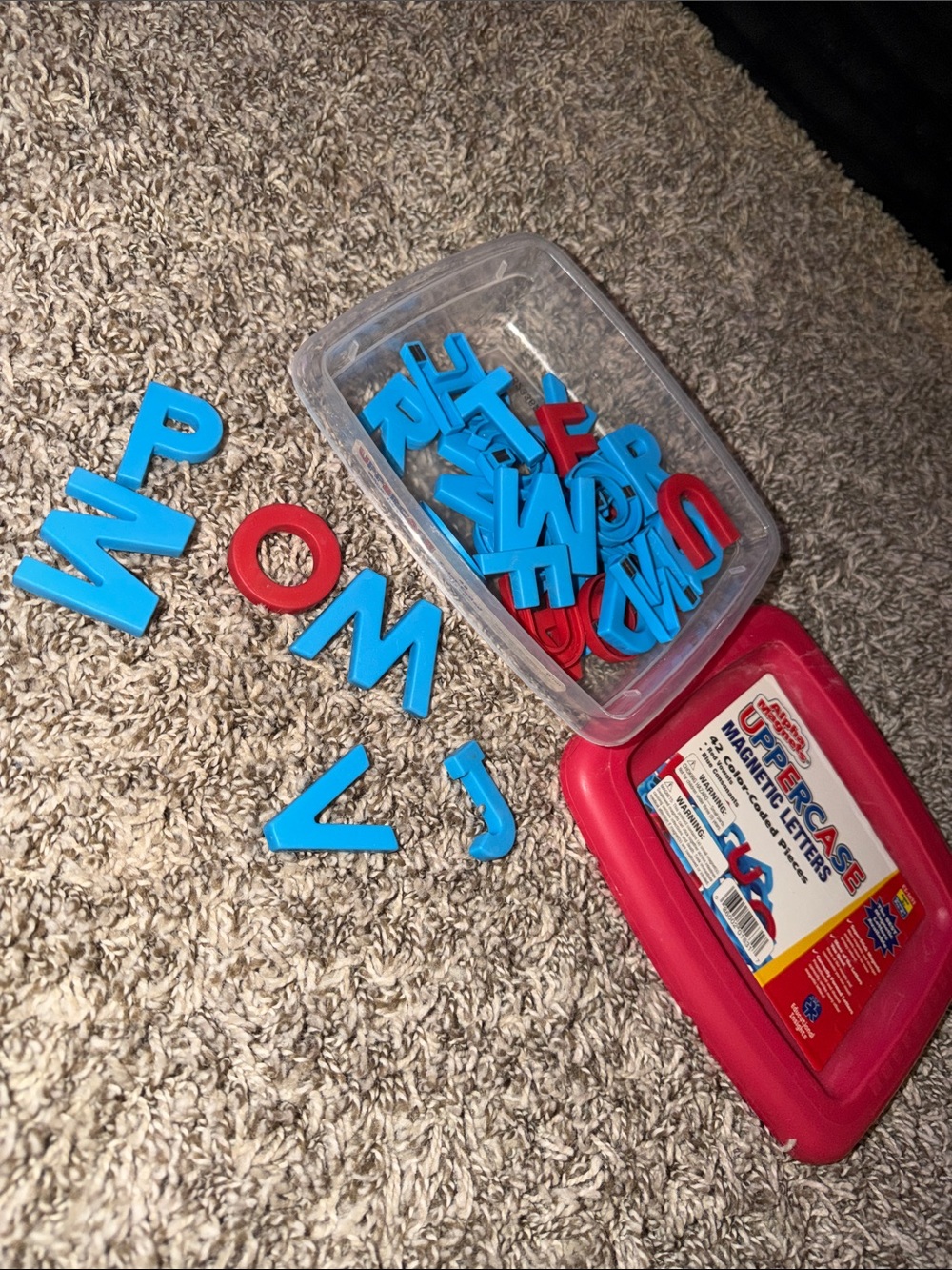 Magnetic Letters Learning Set - Blue & Red